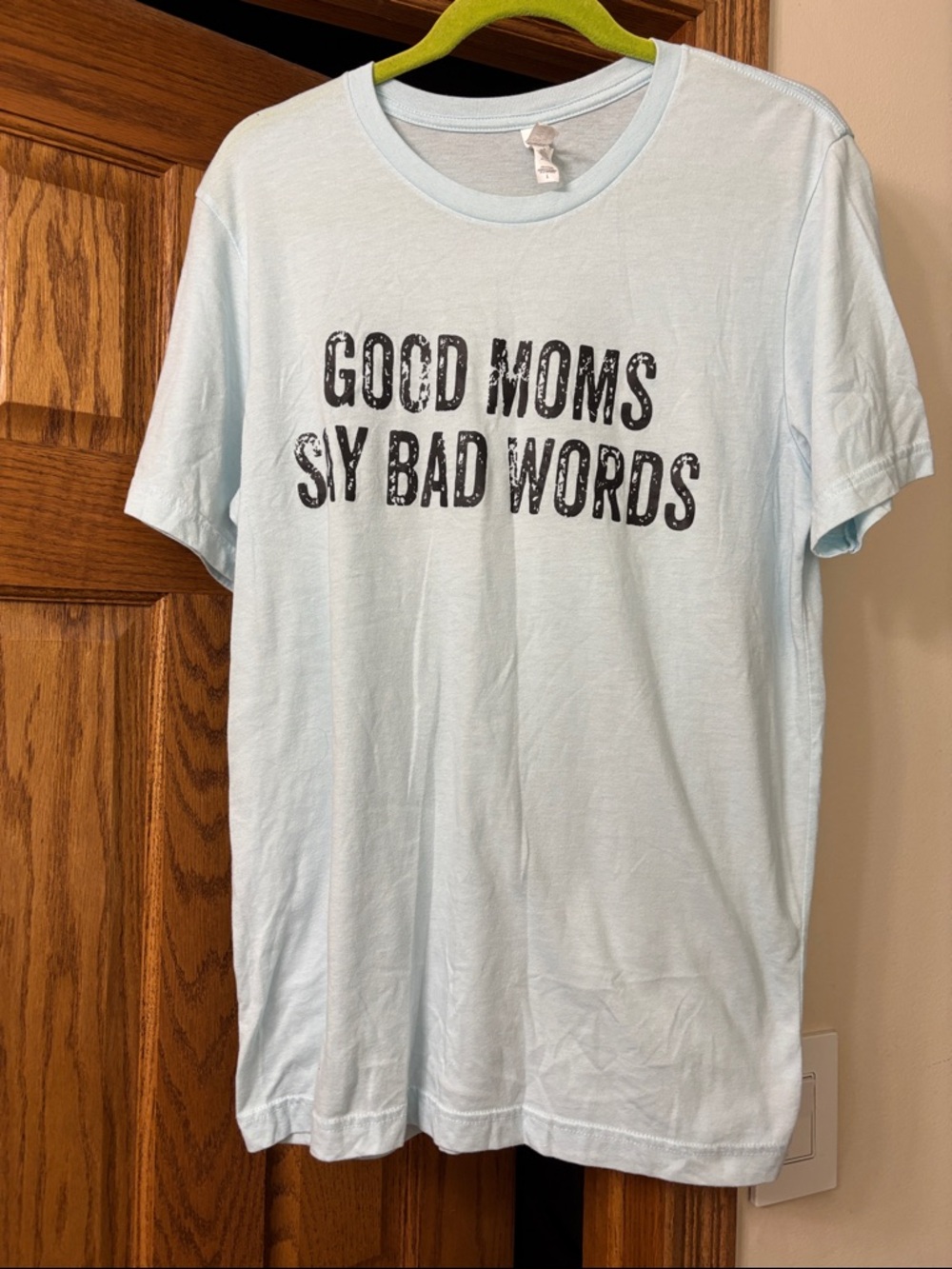 Bella Canvas Light Blue 'Good Moms Say Bad Words' Graphic Tee